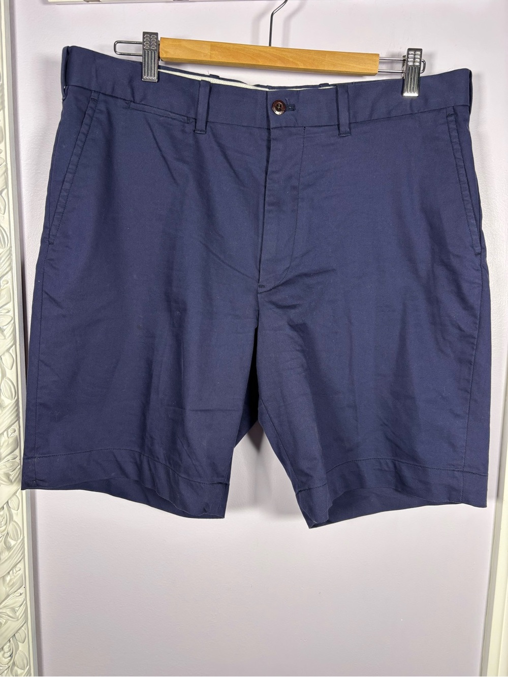 Polo by Ralph Lauren Navy Men’s Flat Front Shorts